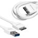 كابل شحن USB 3.0 الي مايكرو B لسامسونج جالكسي نوت 3 - ابيض