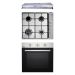 Purity Gas Built-in Hob, 60cm, 4 Burners, Stainless Steel - P601X, with PIATTA Island Hood, 60 CM, and Built-in Gas Oven with Grill, 65 Liters - OPT601GG