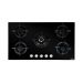 Ocean Gas Built-in Hob, 90cm, 5 Burners, Black Glass - OHGGR9401NPROSC