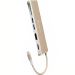 محول موزع USB-C ادم ايلمنتس كاسا A03 5 في 1 - ذهبى