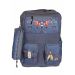 Gharibo Bags School Backpack With Pencil Case For Kids, Eagle Pattern - Grey