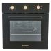 Fresh Built-In Dual Oven With Grill, 56 Liters, Black - 9636