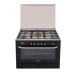 Fresh Hammer Digital Gas Cooker, 5 Burners, Black and Silver - 16937
