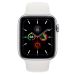 Apple Watch Series 5 Smart Watch, 44mm - Silver and White