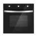 Ecomatic Crystal Turbofan Built-In Gas Oven With Grill, 64 Liters, Black- G6104GT