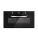  Ecomatic Crystal Turbofan Built-In Gas Oven With Grill, 105 Liters, Black- G9104GT
