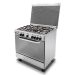 Kiriazi Gas Cooker, 5 Burners, Silver- 8604F/1
