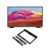Samsung 43 Inch FHD Smart LED TV With Built-in Receiver - UA43T5300AUXEG With Wall mount for 14 to 42 inch TV - Black
