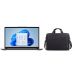 Lenovo IdeaPad 1 15AMN7 82VG00M6ED Laptop, AMD Ryzen 3 7320U, 256GB SSD, 8GB RAM, 15.6 Inch, HD, AMD Radeon Graphics, Windows 11 - Cloud Grey with Lenovo 15.6 Inches Laptop Casual Toploader T210 - Black