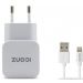 ICONZ Wall Charger with MFI Lightning Cable, 1 Port, White - IMN-WC22UW