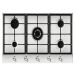 Fresh Built-In Gas Hob, 5 Burners, Stainless Steel, 90 cm - HHFB90CMSFUI