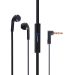Passion4 In-Ear Wired Earphones with Microphone, Black - PLG088
