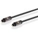 HP Toslink Fiber Optic Cable, 1.5 Meters, Black - HP034GBBLK1.5TW