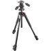 Manfrotto 190 Aluminum 3-Section Tripod with Head, Black - MK190XPRO3-3W