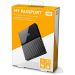 WD My Passport Portable External Hard Drive, 4TB, Black - WDBYFT0040BBK