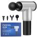 Fascial Gun Muscle Massage Device, Black and Silver - KH-320