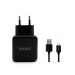 Iconz Wall Charger, 1 USB Port, With Micro USB Cable, Black- IWCR224K 