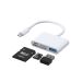 Joyroom 4 In 1 OTG Card Reader, White- S-H142