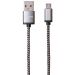 كابل مايكرو USB ويفز، 1.2 متر - رمادي