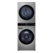 LG WashTower Front Load Automatic Washing Machine with Dryer, 21 KG, Silver- FWT2116SS