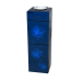 Kumtel Hot, Normal, and Cold Water Dispenser with Refrigerator, 3 Taps - Blue