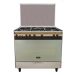 Kiriazi Gas Cooker, 5 Burners, Stainless Steel- G8900S