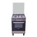 La Germania Gas Cooker, 4 Burners, Stainless Steel/Black- 6C40GRB1X4AWW