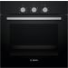 Bosch Series 2 Built-in Electric Oven, with Grill, 66 Liters, Black - HBF011BA1