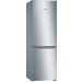 Bosch Serie 2 No-Frost Freestanding Refrigerator, 302 Liters, Stainless Steel- KGN36NL3E8