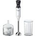 Bosch ErgoMixx Hand Blender with Attachments, 800 Watt, White - MS6CA4120