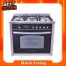 بوتجاز غاز بريميوم، 5 شعلات، ستانلس ستيل/اسود - PRM6090SS-1GC-511-IDSP-GO-2W