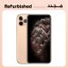 ابل ايفون 11 برو ماكس مجدد، 256 جيجا، شبكة 4G LTE - ذهبي مطفي، فئة ذهبية، ضمان 12 شهرا من التاجر