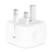 Apple USB-C Power Adapter, 20W, White - MHJF3B-A
