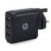 HP USB Wall Charger, 5.4A, Black - 2UX34AA