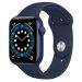 Apple Watch Series 6, 44mm, Fluoroelastomer Band, Blue