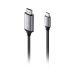 Porodo USB-C To 4K HDMI Cable, 2 Meter, Black and Silver - PD-4KCHD2-GY