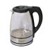 Sokany Glass Electric Kettle 1.7 Liters, Clear and Black - FY-788
