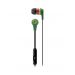 Skullcandy Inkd 2 In Ear Wired Earphone with Microphone, Black and Green - S2IKDY-102