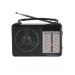 Golon Mini Electric Classic Radio, Black - RX-607AC