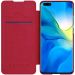 Nilkin Qin Leather Flip Cover for Huawei P40 Pro - Red