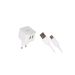 Ldnio Wall Charger with Micro Cable, 12W, 2 Ports, White