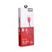 Emy Lightning Fast Charging Cable, 1 M, Red and Black - MY-721