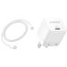 Apple USB Type-C to Lightning Cable, 1 Meter - White with Anker PowerPort III Wall Charger, 20 Watt, USB Type-C - White