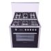 Premium Gas Cooker, 5 Burners, Stainless Steel Black- PRM6090SS-2GC-511-IDSP-2W