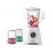 Moulinex Blendforce Countertop Blender with Attachments, 2 Liters, 600W, White - LM423125