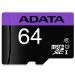 ADATA Premier Micro SD UHS-I Card Class 10, Black - SDXC64G