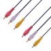 RCA 3x3 Cable, 1.5m - Black