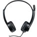 Rapoo H120 USB Wired On-Ear Headphones with Microphone, Black - RAP-17736