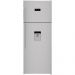 Beko Digital Freestanding Refrigerator, No Frost, 2 Doors, 18 FT, Silver - RDNE500E12DS