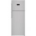Beko Digital Freestanding Refrigerator, No Frost, 2 Doors, 18 FT, Silver - RDNE500E12S